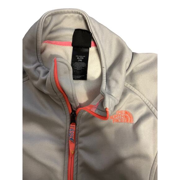 Girls' Full Zip North Face Sweatshirt - Picture 5 of 5